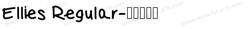 Ellies Regular字体转换